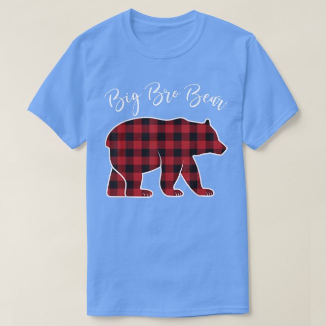 Brother Bear Pajama Red Buffalo Xmas Family Christ T-Shirt (Design vorne)