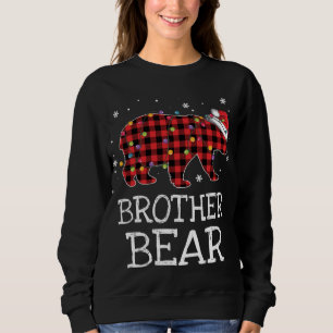Brother Bear Red Kariert Christmas Pajama Family G Sweatshirt