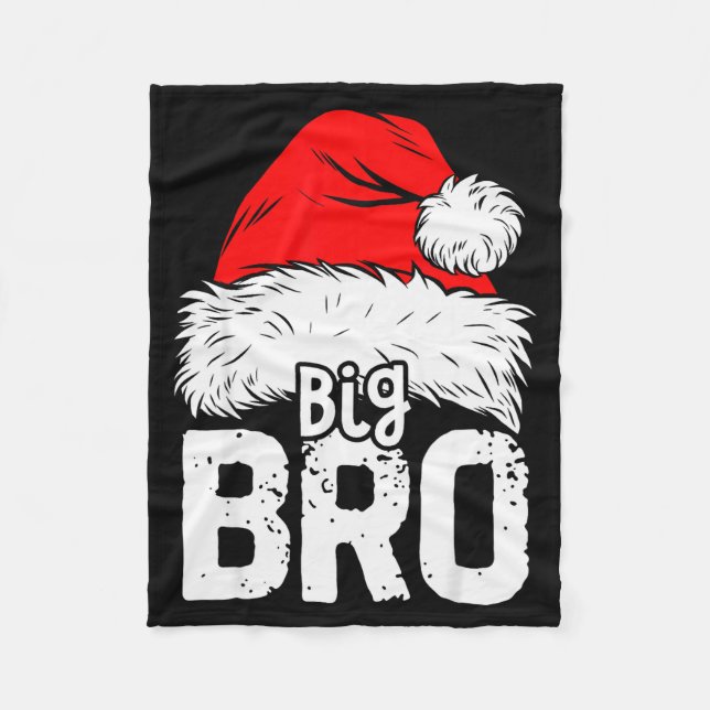 Brother Big Santa Christmas Family Matching Pyjama Fleecedecke (Vorderseite)
