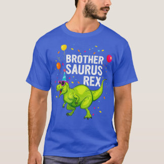Brother Birthday Boy T rex Dinosaur T-Shirt