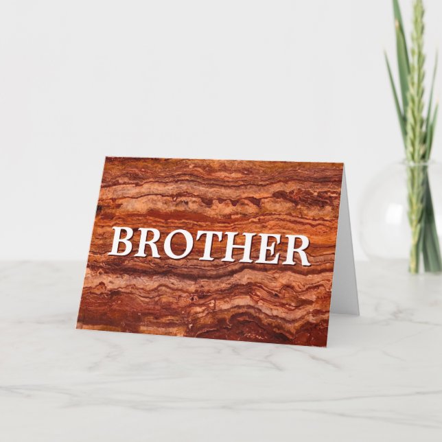 Brother Birthday Card Karte (Vorderseite)