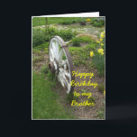 Brother Birthday Karte<br><div class="desc">Rad,  Garten</div>