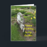 Brother Birthday Karte<br><div class="desc">Rad,  Garten</div>