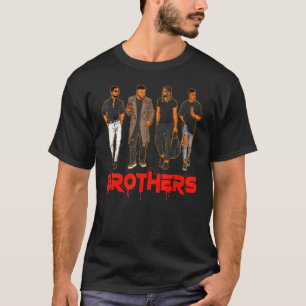 Brother Black Hispanic Caucasian Men Friends Broth T-Shirt