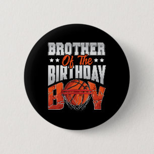 Brother Bysketbyll Birthday Boy Family Byller B-da Button