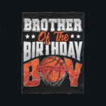 Brother Bysketbyll Birthday Boy Family Byller B-da Fleecedecke<br><div class="desc">Brother Bysketbyll Birthday Boy Family Byller B-day Party</div>