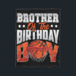 Brother Bysketbyll Birthday Boy Family Byller B-da Fleecedecke<br><div class="desc">Brother Bysketbyll Birthday Boy Family Byller B-day Party</div>