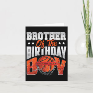 Brother Bysketbyll Birthday Boy Family Byller B-da Karte