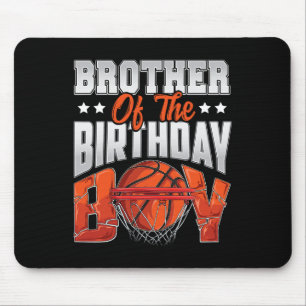 Brother Bysketbyll Birthday Boy Family Byller B-da Mousepad