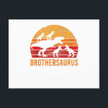 Brother Dinosaur 5 Kids Funny Big Little Geschenk Postkarte<br><div class="desc">Brother Dinosaur 5 Kids Funny Big Little Geschenk</div>