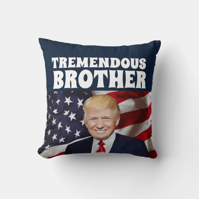 BROTHER DONALD TRUMP THROW PILLOWS KISSEN (Vorderseite)