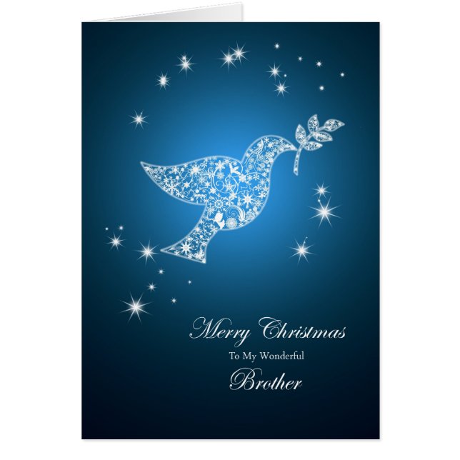 Brother, Dove of peace Christmas card (Vorne)