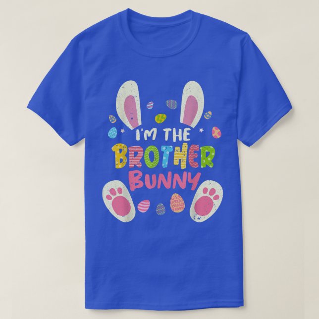 Brother Easter Matching Family Party Bunny Face Co T-Shirt (Design vorne)