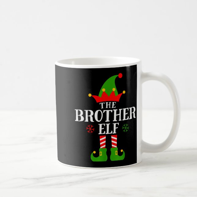 Brother Elf Funny Matching Family Group Christmas  Kaffeetasse (Rechts)