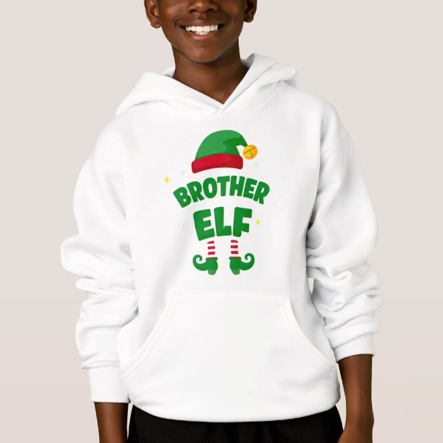 Brother Elf Holiday Family Matching Set Hoodie (Vorderseite)
