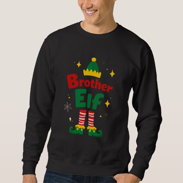 Brother Elf Holiday Family Matching Set Sweatshirt (Vorderseite)
