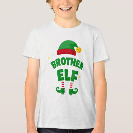 Brother Elf Holiday Family Matching Set Tri-Blend Shirt