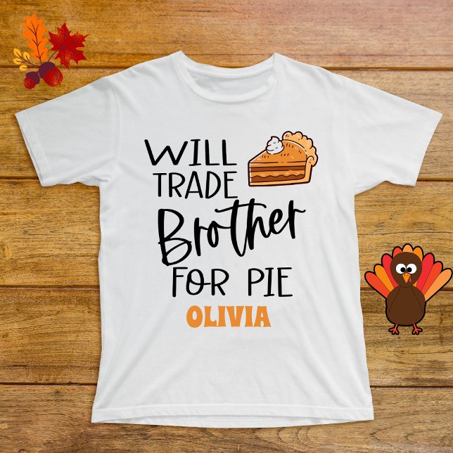 Brother Erntedank Pie Name Funny Baby T-shirt (Von Creator hochgeladen)