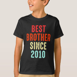 Brother Gift Best seit 2010 Sibling Bro Gegenwart T-Shirt