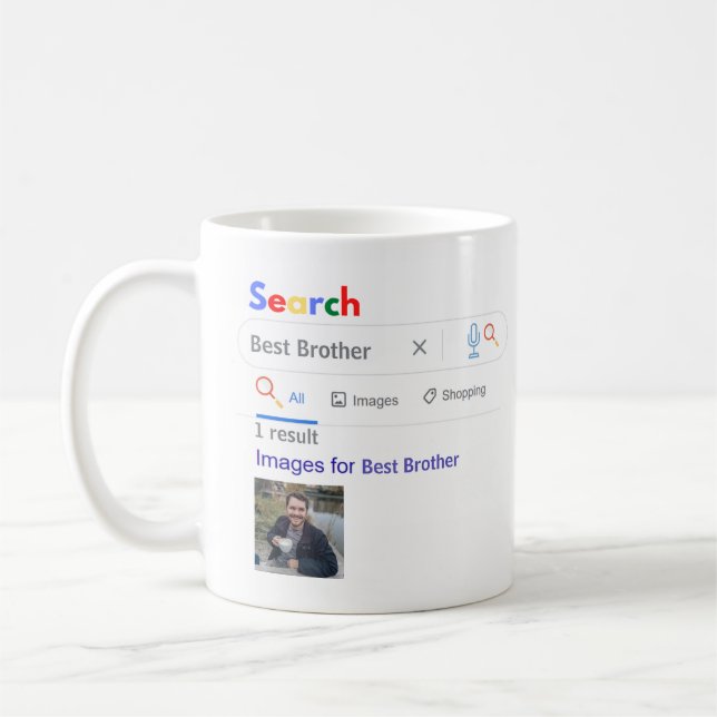 BROTHER GIft FUNNY World's BEST SUARCH Motor Kaffeetasse (Links)