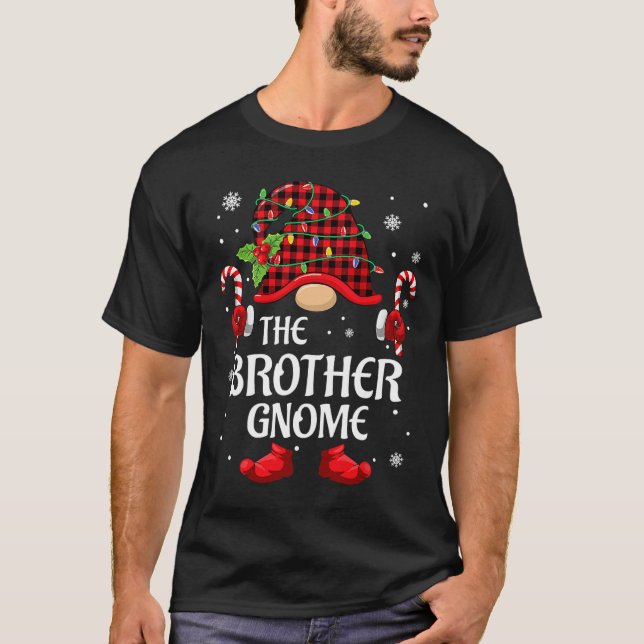 Brother Gnome Matching Christmas Pjs For Family  T-Shirt (Vorderseite)