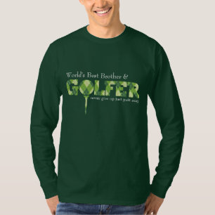 Brother Golfer tee Raute gemusterter grüner T - Sh