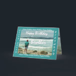 BROTHER Happy Birthday - Menschen und Ozeanwellen Karte<br><div class="desc">Diese Karte mit einem Mann, der auf die Ozeanwellen schaut, ist eine Geburtstagskarte mit einem optimistischen und inspirierenden Thema. Inside text ist völlig anpassbar. Um mehr von diesem Design zu sehen, tippen Sie ein, oder schneiden Sie das Suchfeld von Zazzle ein, und fügen Sie es ein: Jaclinart Geburtstag Mensch Ozeanwelle...</div>