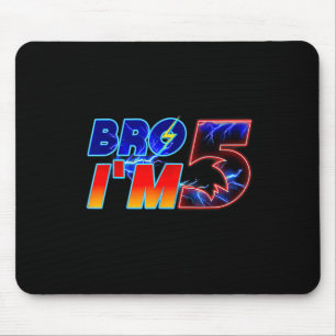 Brother Im 5th Birthday Boy Family Matching Party Mousepad