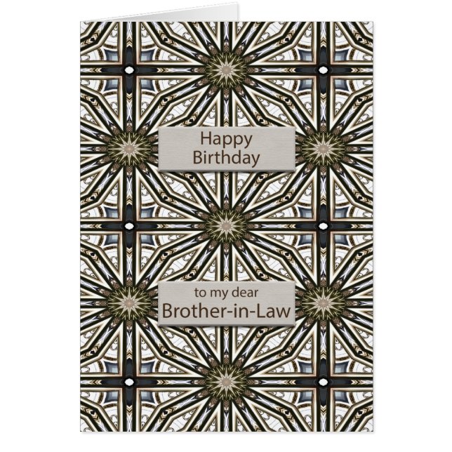 Brother-in-Law Birthday Abstract Mandala Design (Vorne)