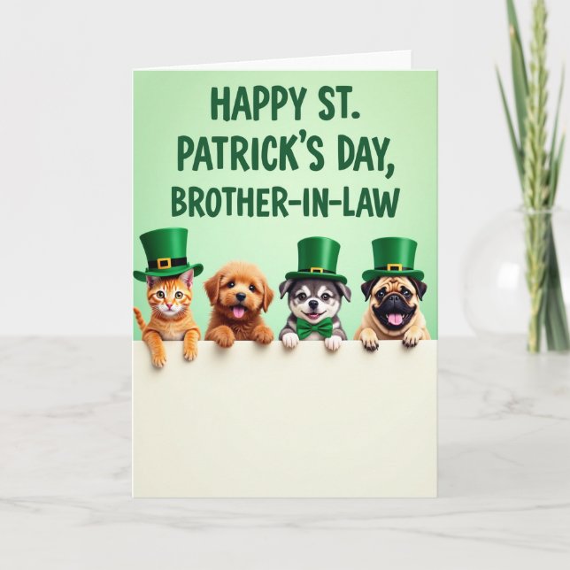 Brother In Law Happy Day Card Karte (Vorderseite)