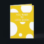 Brother Joke Yellow Personalisiert Bro 50. Geburts Karte<br><div class="desc">Bruder Joke Yellow Personalisiert Bro 50. Geburtstag, ein schönes Design für jeden, der nach schönen Geburtstagskarten für Bruder, Geburtstagskarten für älteren Bruder oder Geburtstagskarten für jüngeren Bruder, dieser hier wäre cool. Das Design weist einen vollfarbigen Hintergrund mit einigen weißen Kreisen auf, ist anpassbar, man kann das Alter, das man mag,...</div>