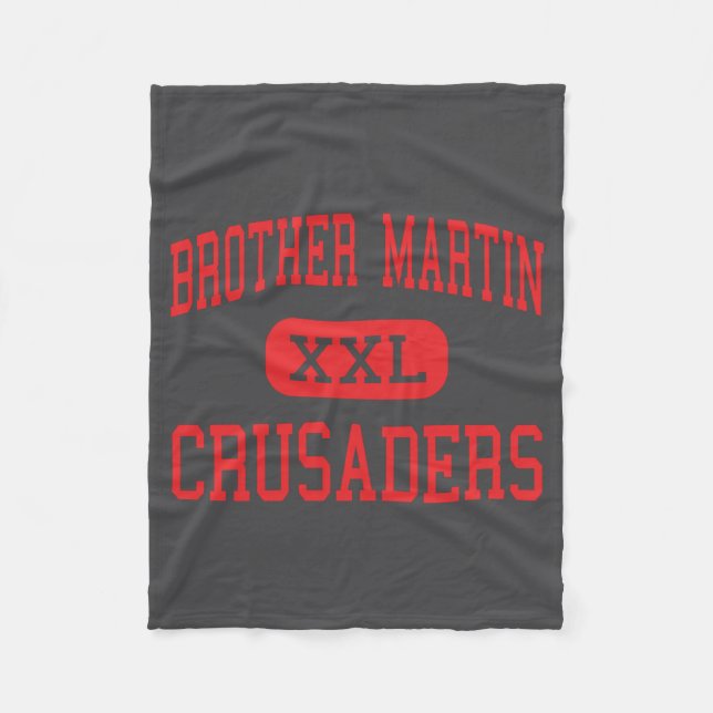 Brother Martin Crusaders High New Orleans _1  Fleecedecke (Vorderseite)