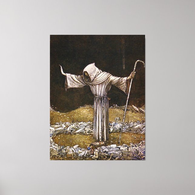 "Brother Martin" Watercolor von John Bauer Leinwanddruck (Vorderseite)