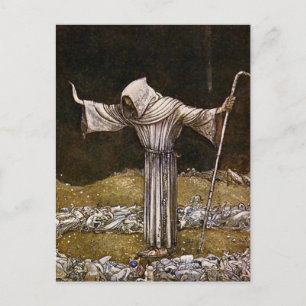 "Brother Martin" Watercolor von John Bauer Postkarte