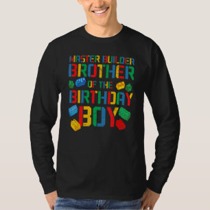 Brother Master Builder Gebäude Bricks Blocks Fami T-Shirt