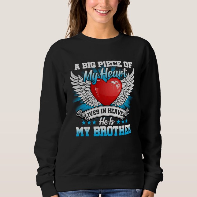 Brother My Angel  In Memory Of Brother In Heaven Sweatshirt (Vorderseite)