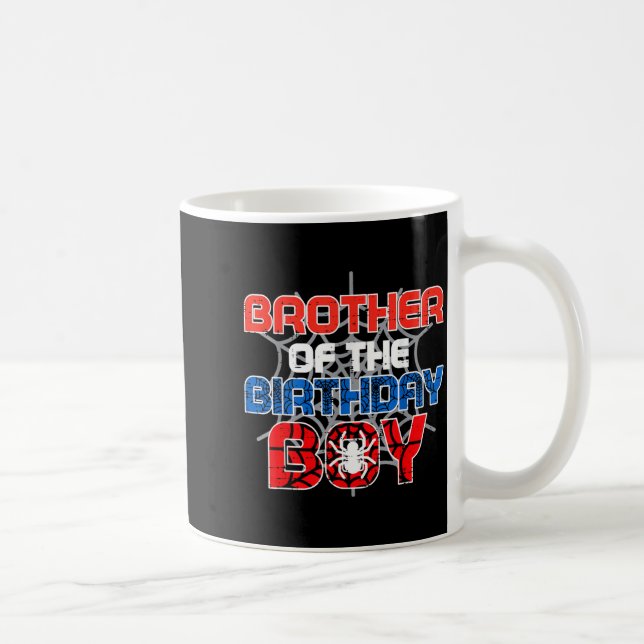 Brother Of Birthday Boy Sder Family Bday Party Boy Kaffeetasse (Rechts)