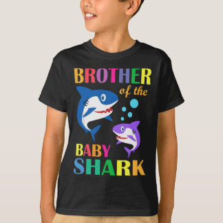 Brother Of The Baby Birthday Shark Brother Shark C T-Shirt