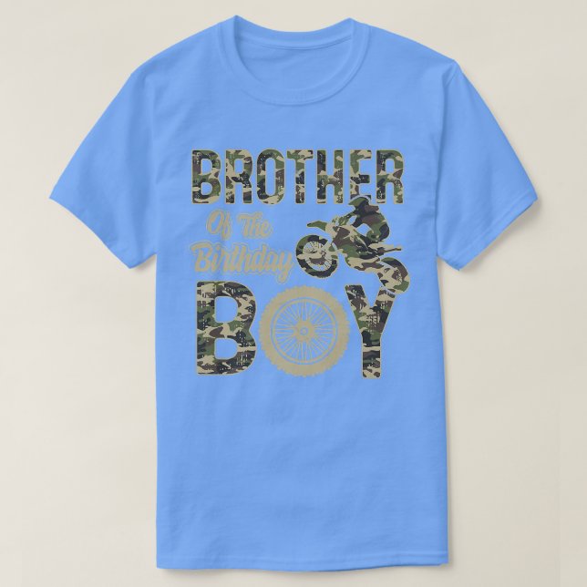 Brother of the Birthday Boy Dirt Bike 4th B-day Pa T-Shirt (Design vorne)