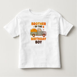 Brother of the Birthday Boy Shirt, Fall Pumpkin Kleinkind T-shirt