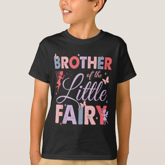 Brother Of The Little Fairy Birthday Girl Family M T-Shirt (Vorderseite)