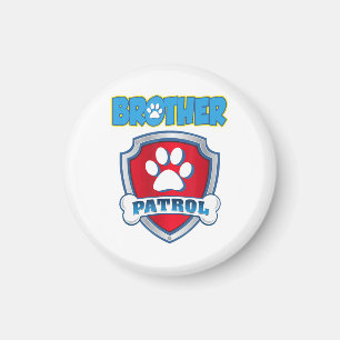 Brother Patrol Shirt - Hunde Mama Vater Funny Gift Magnet