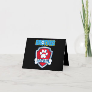 Brother Patrol Shirt - Hunde Mama Vater Geschenk G Karte