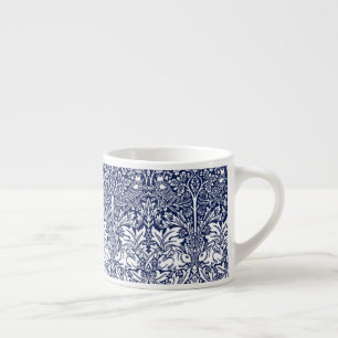 Brother Rabbit Navy Blue Pattern William Morris Espressotasse