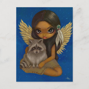 "Brother Raccoon" Postkarte