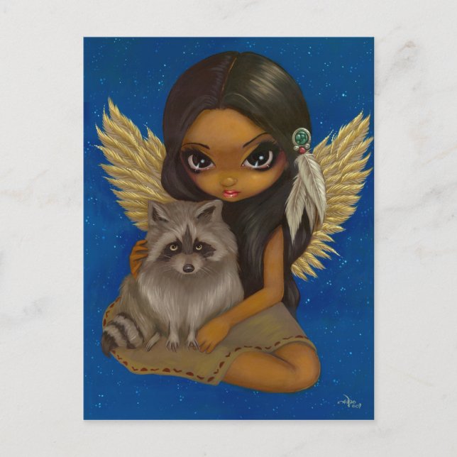 "Brother Raccoon" Postkarte (Vorderseite)