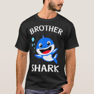 Brother Shark Geschenk Niedliche Baby Shark Design T-Shirt