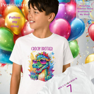 Brother Sister Cousin Crocodile GeburtstagsMatchin T-Shirt