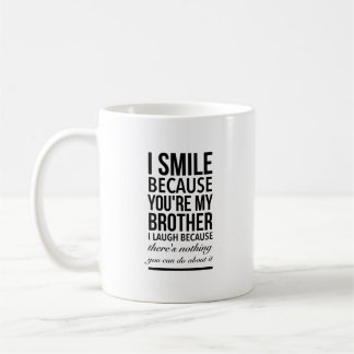 Brother smile funny gifts for brothers big bro kaffeetasse