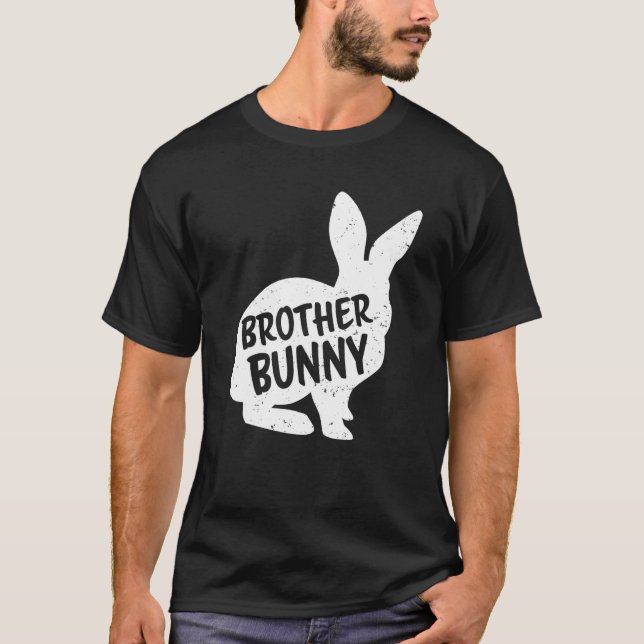 Brother Son Bunny Matching Group Funny Family East T-Shirt (Vorderseite)